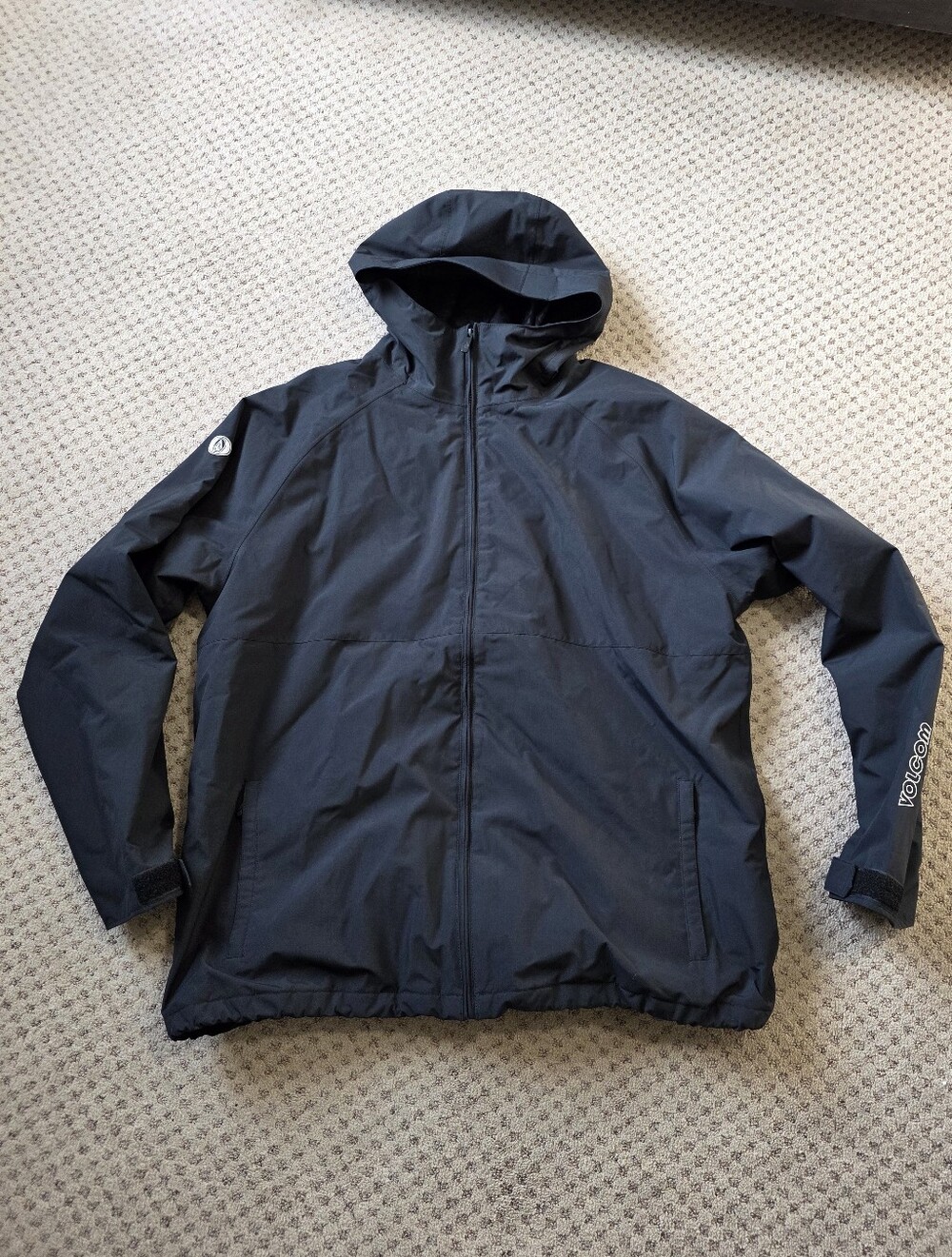 Volcom Black Hooded Jacket